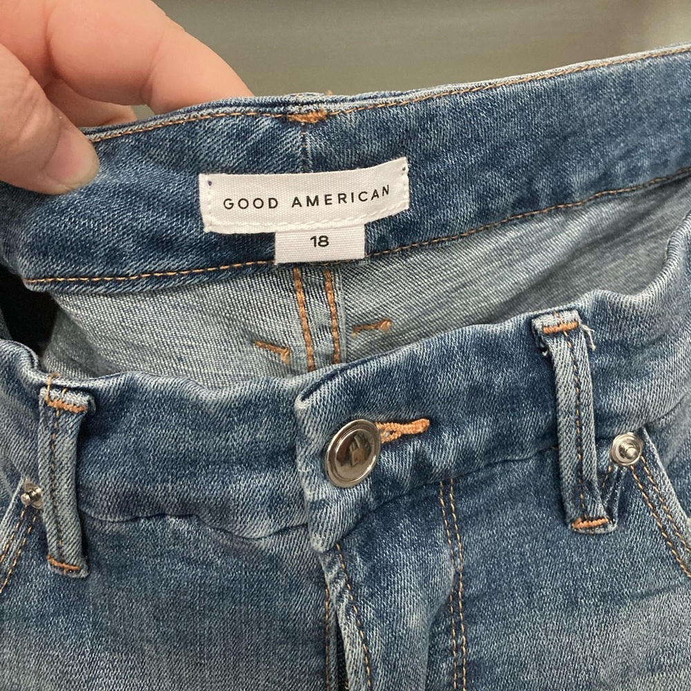 GOOD WAIST RELEASED CHEWED HEM | BLUE 389